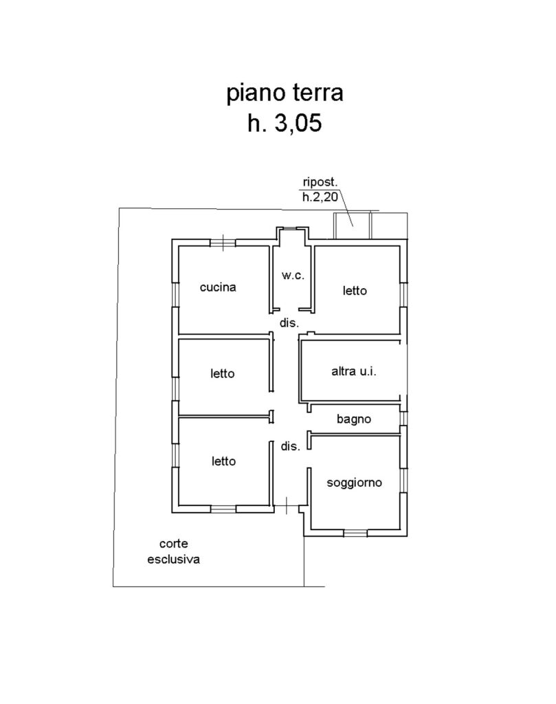 Ampio appartamento in bifamiliare a 50 mt dal mare